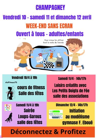 Week-end sans écran